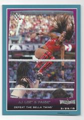 AJ Lee, Paige [Blue] #106 Wrestling Cards 2015 Topps WWE Road to Wrestlemania Prices