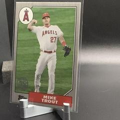 Mike Trout [Black] Baseball Cards 2022 Topps 1987 Prices