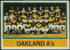 A's Team #421 Baseball Cards 1976 Topps Prices