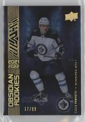 Cole Perfetti [Gold] #OR-45 Hockey Cards 2021 SPx UD Black Obsidian Rookies Prices