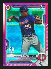 Yunior Severino [Red Foil] #BFE-140 Baseball Cards 2021 Bowman 1st Edition Prices
