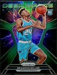Brandon Miller [Green Prizm] #2 Basketball Cards 2023 Panini Prizm Deep Space Prices