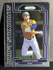 Connor Norby #DS-CN Baseball Cards 2021 Panini Prizm Draft Picks Standouts Prices