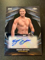 Brian Ortega [Black Refractor] #CVA-BOR Ufc Cards 2024 Topps Chrome UFC Veteran Autograph Prices