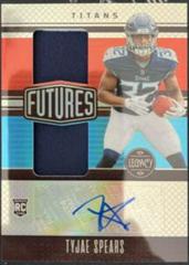 Tyjae Spears #FDA-26 Football Cards 2023 Panini Legacy Futures Dual Patch Autographs Prices