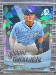 Curtis Mead [Atomic] #SG-13 Baseball Cards 2022 Bowman Chrome Shades of Greatness Prices