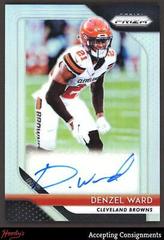 Denzel Ward Football Cards 2018 Panini Prizm Rookie Autographs Prices