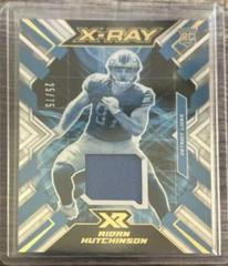 Aidan Hutchinson [Blue] Football Cards 2022 Panini XR X Ray Swatches Prices