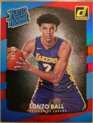 Lonzo Ball [Holo Red Laser] Basketball Cards 2017 Panini Donruss Prices