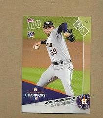 Joe Musgrove Baseball Cards 2017 Topps Now Postseason Prices