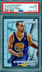Stephen Curry [Blue Wave Prizm] Basketball Cards 2014 Panini Prizm Prices
