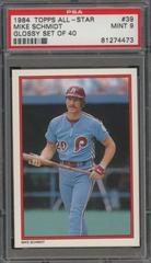 Mike Schmidt Baseball Cards 1984 Topps All Star Glossy Set of 40 Prices