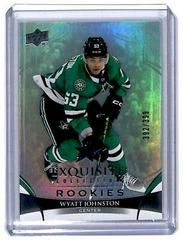 Wyatt Johnston #R-WJ Hockey Cards 2022 Upper Deck Black Diamond Exquisite Collection Rookies Prices