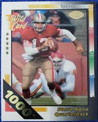Steve Bono [1000 Stripe] #102 Football Cards 1992 Wild Card Prices