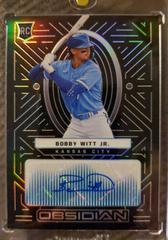 Bobby Witt Jr. [Carolina Blue] Baseball Cards 2022 Panini Chronicles Obsidian Autographs Prices