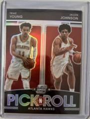 Jalen Johnson, Trae Young Basketball Cards 2021 Panini Contenders Optic Pick n Roll Prices