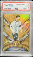 Lionel Messi #20 Soccer Cards 2019 Panini Gold Standard Prices