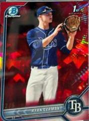 Ryan Cermak [Sapphire Red] #BDC-81 Baseball Cards 2022 Bowman Draft Chrome Prices