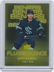 Matty Beniers [Gold] Hockey Cards 2022 Upper Deck Fluorescence Prices