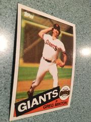 Greg Minton #45 Baseball Cards 1985 Topps Prices