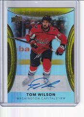 Tom Wilson [Gold Autograph] #4 Hockey Cards 2022 Upper Deck Trilogy Prices