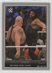 Roman Reigns [Silver] Wrestling Cards 2015 Topps WWE Road to Wrestlemania Prices