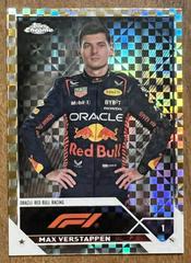 Max Verstappen [Gold Checker Flag X-fractor] #1 Racing Cards 2023 Topps Chrome Formula 1 Prices