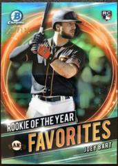 Joey Bart [Aqua Refractor] Baseball Cards 2021 Bowman Chrome Rookie of the Year Favorites Prices