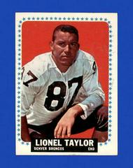 Lionel Taylor #64 Football Cards 1964 Topps Prices