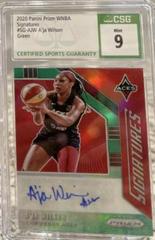 A'ja Wilson [Prizm Green] #SG-AJW Basketball Cards 2020 Panini Prizm WNBA Signatures Prices