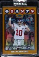 Eli Manning [Gold Refractor] #TC151 Football Cards 2008 Topps Chrome Prices