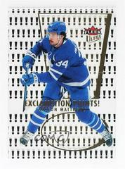 Auston Matthews [Gold] Hockey Cards 2021 Ultra Exclamation Points Prices