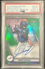 Diego Cartaya [Green Refractor] Baseball Cards 2019 Bowman's Best of 2019 Autographs Prices