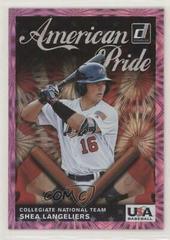Shea Langeliers [Pink Firework] #AP8 Baseball Cards 2019 Panini Donruss American Pride Prices