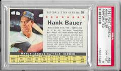 Hank Bauer [Perforated] #90 Baseball Cards 1961 Post Cereal Prices