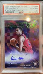 Evan Mobley [Green] Basketball Cards 2021 Panini Hoops Rookie Ink Autographs Prices