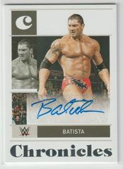 Batista Wrestling Cards 2022 Panini Chronicles WWE Signatures Prices