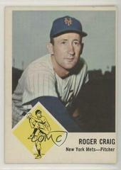 Roger Craig Baseball Cards 1963 Fleer Prices