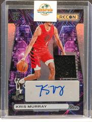 Kris Murray #10 Basketball Cards 2023 Panini Recon Rookie Jersey Autograph Prices