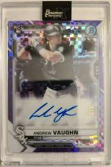 Andrew Vaughn [X] #BCRA-AV Baseball Cards 2021 Bowman Chrome Rookie Autographs Prices