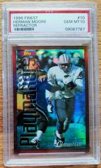 Herman Moore [Refractor] #10 Football Cards 1996 Topps Finest Prices