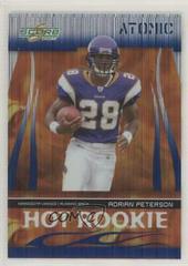 Adrian Peterson [Atomic] #HR-3 Football Cards 2007 Panini Score Hot Rookie Prices