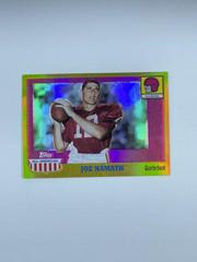Joe Namath [Gold Chrome Refractor] Football Cards 2005 Topps All American Prices