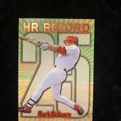 Mark McGwire [#25] Baseball Cards 1999 Topps Home Run Record Prices