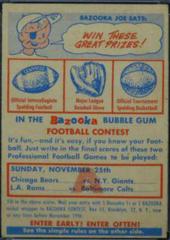 Contest Card Nov.25 [Bears Giants, Rams Colts] Football Cards 1956 Topps Prices