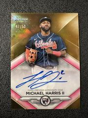 Michael Harris II [Gold] #RA-MH Baseball Cards 2023 Bowman Sterling Rookie Autographs Prices