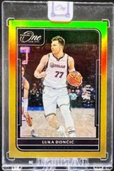 Luka Doncic [Gold] Basketball Cards 2021 Panini One and One Prices