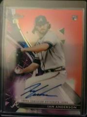 Ian Anderson [Red Refractor] #FA-IA Baseball Cards 2021 Topps Finest Autographs Prices