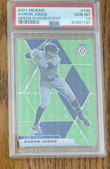 Aaron Judge [Green Fluorescent Mosaic] #135 Baseball Cards 2021 Panini Mosaic Prices