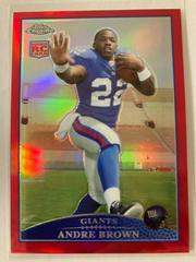 Andre Brown [Red Refractor] #TC153 Football Cards 2009 Topps Chrome Prices